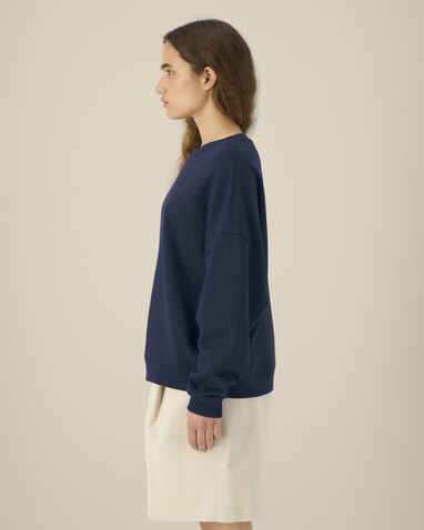 Stella Lianna - Das Damen-Rundhals-Sweatshirt aus Baumwolle-TENCEL™ Modal - French Navy - XL bedrucken, Art.-Nr. STSW262C7271X Stella Lianna - Das Damen-Rundhals-Sweatshirt aus Baumwolle-TENCEL™ Modal - French Navy - XL bedrucken, Art.-Nr. STSW262C7271X