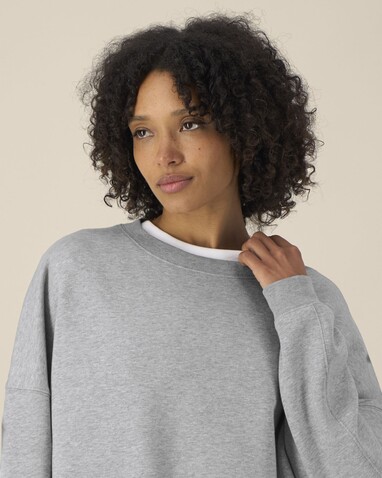 Stella Lianna - Das Damen-Rundhals-Sweatshirt aus Baumwolle-TENCEL™ Modal - Heather Grey - S bedrucken, Art.-Nr. STSW262C2501S Stella Lianna - Das Damen-Rundhals-Sweatshirt aus Baumwolle-TENCEL™ Modal - Heather Grey - S bedrucken, Art.-Nr. STSW262C2501S