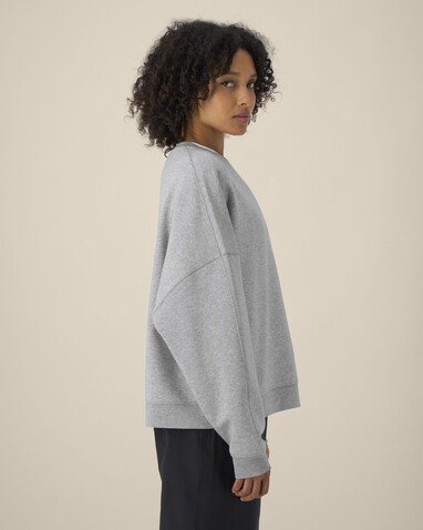 Stella Lianna - Das Damen-Rundhals-Sweatshirt aus Baumwolle-TENCEL™ Modal - Heather Grey - S bedrucken, Art.-Nr. STSW262C2501S Stella Lianna - Das Damen-Rundhals-Sweatshirt aus Baumwolle-TENCEL™ Modal - Heather Grey - S bedrucken, Art.-Nr. STSW262C2501S
