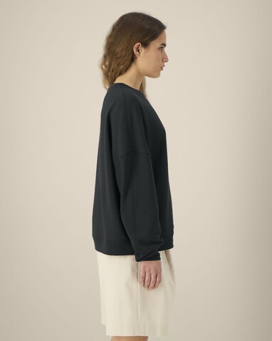 Stella Lianna - Das Damen-Rundhals-Sweatshirt aus Baumwolle-TENCEL™ Modal - Black - XL bedrucken, Art.-Nr. STSW262C0021X Stella Lianna - Das Damen-Rundhals-Sweatshirt aus Baumwolle-TENCEL™ Modal - Black - XL bedrucken, Art.-Nr. STSW262C0021X