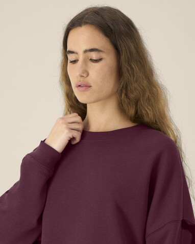 Stella Lianna - Das Damen-Rundhals-Sweatshirt aus Baumwolle-TENCEL™ Modal - Deep Plum - XXL bedrucken, Art.-Nr. STSW262C1512X Stella Lianna - Das Damen-Rundhals-Sweatshirt aus Baumwolle-TENCEL™ Modal - Deep Plum - XXL bedrucken, Art.-Nr. STSW262C1512X