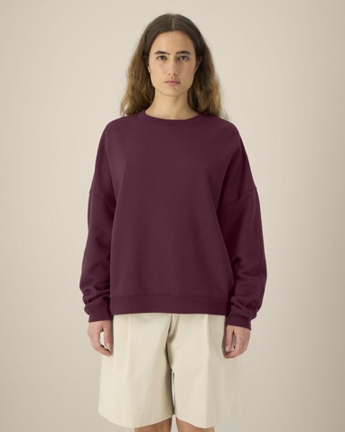 Stella Lianna - Das Damen-Rundhals-Sweatshirt aus Baumwolle-TENCEL™ Modal - Deep Plum - XS bedrucken, Art.-Nr. STSW262C151XS Stella Lianna - Das Damen-Rundhals-Sweatshirt aus Baumwolle-TENCEL™ Modal - Deep Plum - XS bedrucken, Art.-Nr. STSW262C151XS