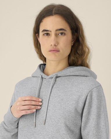 Stella Gamechanger - Der Damen-Hoodie aus recycelter Baumwolle - Heather Grey - M bedrucken, Art.-Nr. STSW268C2501M Stella Gamechanger - Der Damen-Hoodie aus recycelter Baumwolle - Heather Grey - M bedrucken, Art.-Nr. STSW268C2501M