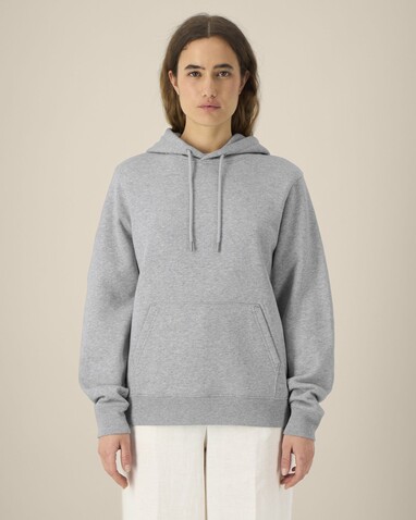 Stella Gamechanger - Der Damen-Hoodie aus recycelter Baumwolle - Heather Grey - XS bedrucken, Art.-Nr. STSW268C250XS