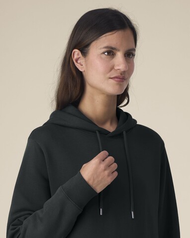 Stella Gamechanger - Der Damen-Hoodie aus recycelter Baumwolle - Black - S bedrucken, Art.-Nr. STSW268C0021S