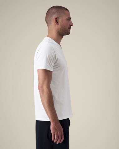 Stanley Presenter - Das Herren-T-Shirt mit V-Ausschnitt - White - XL bedrucken, Art.-Nr. STTM562C0011X