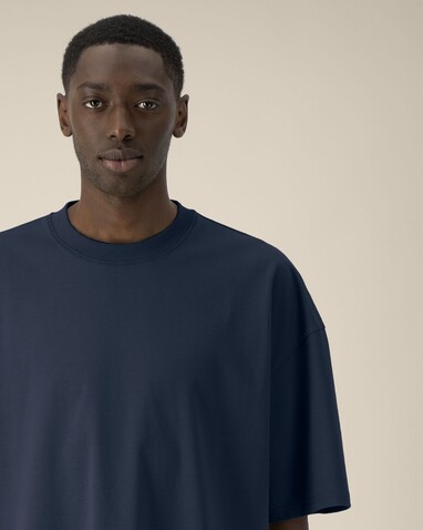 Hypster - Das Unisex-T-Shirt Boxy aus recycelter Baumwolle - French Navy - 3XL bedrucken, Art.-Nr. STTU258C7273X