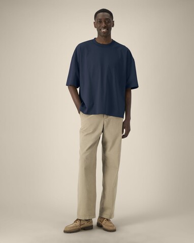 Hypster - Das Unisex-T-Shirt Boxy aus recycelter Baumwolle - French Navy - 3XL bedrucken, Art.-Nr. STTU258C7273X