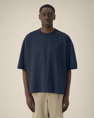 Hypster - Das Unisex-T-Shirt Boxy aus recycelter Baumwolle - French Navy - 3XL bedrucken, Art.-Nr. STTU258C7273X