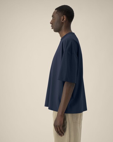 Hypster - Das Unisex-T-Shirt Boxy aus recycelter Baumwolle - French Navy - 3XL bedrucken, Art.-Nr. STTU258C7273X