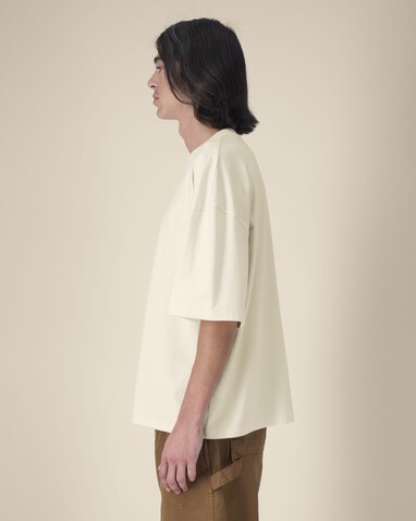 Hypster - Das Unisex-T-Shirt Boxy aus recycelter Baumwolle - Natural Raw - S bedrucken, Art.-Nr. STTU258C0541S