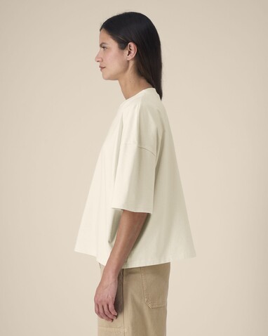 Hypster - Das Unisex-T-Shirt Boxy aus recycelter Baumwolle - Natural Raw - S bedrucken, Art.-Nr. STTU258C0541S