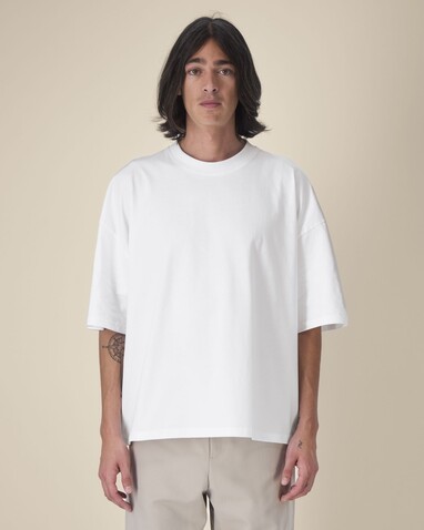 Hypster - Das Unisex-T-Shirt Boxy aus recycelter Baumwolle - White - XL bedrucken, Art.-Nr. STTU258C0011X