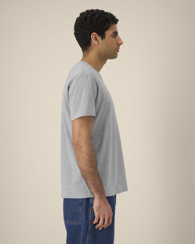 Rocker - Das rundgestrickte Unisex-T-Shirt - Heather Grey - 4XL bedrucken, Art.-Nr. STTU758C2504X