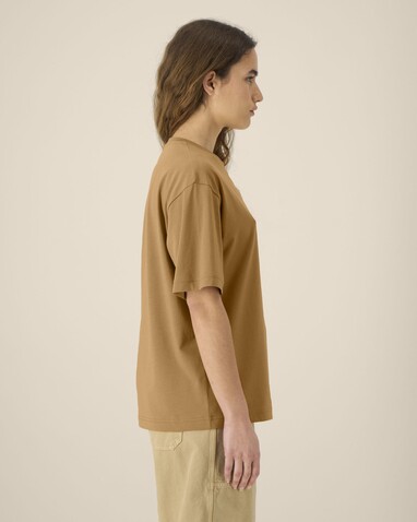 Breezer - Das Relaxed Unisex-T-Shirt - Grounded Beige - S bedrucken, Art.-Nr. STTU964C1521S