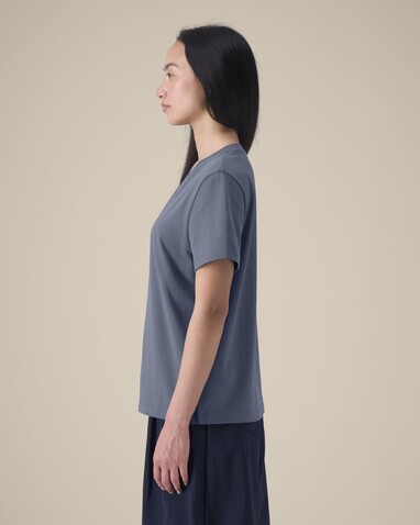 Stella Muser - Das Iconic Damen-T-Shirt - Blue Grey - XL bedrucken, Art.-Nr. STTW172C1561X