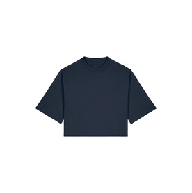 Stella Raya - Das kurze Damen-T-Shirt aus recycelter Baumwolle - French Navy - XXL bedrucken, Art.-Nr. STTW259C7272X