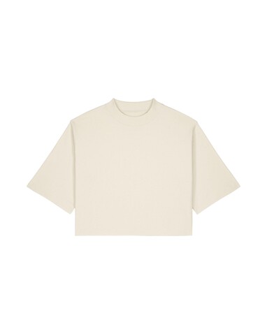 Stella Raya - Das kurze Damen-T-Shirt aus recycelter Baumwolle - Natural Raw - S bedrucken, Art.-Nr. STTW259C0541S Stella Raya - Das kurze Damen-T-Shirt aus recycelter Baumwolle - Natural Raw - S bedrucken, Art.-Nr. STTW259C0541S