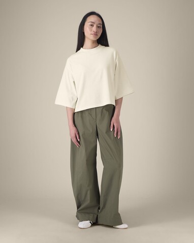 Stella Raya - Das kurze Damen-T-Shirt aus recycelter Baumwolle - Natural Raw - S bedrucken, Art.-Nr. STTW259C0541S Stella Raya - Das kurze Damen-T-Shirt aus recycelter Baumwolle - Natural Raw - S bedrucken, Art.-Nr. STTW259C0541S