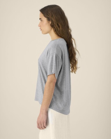 Stella Etta - Das Damen-T-Shirt aus Baumwolle-TENCEL™ Modal - Heather Grey - L bedrucken, Art.-Nr. STTW264C2501L Stella Etta - Das Damen-T-Shirt aus Baumwolle-TENCEL™ Modal - Heather Grey - L bedrucken, Art.-Nr. STTW264C2501L