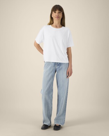 Stella Etta - Das Damen-T-Shirt aus Baumwolle-TENCEL™ Modal - White - M bedrucken, Art.-Nr. STTW264C0011M Stella Etta - Das Damen-T-Shirt aus Baumwolle-TENCEL™ Modal - White - M bedrucken, Art.-Nr. STTW264C0011M