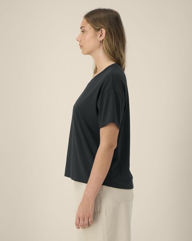 Stella Etta - Das Damen-T-Shirt aus Baumwolle-TENCEL™ Modal - Black - XL bedrucken, Art.-Nr. STTW264C0021X Stella Etta - Das Damen-T-Shirt aus Baumwolle-TENCEL™ Modal - Black - XL bedrucken, Art.-Nr. STTW264C0021X