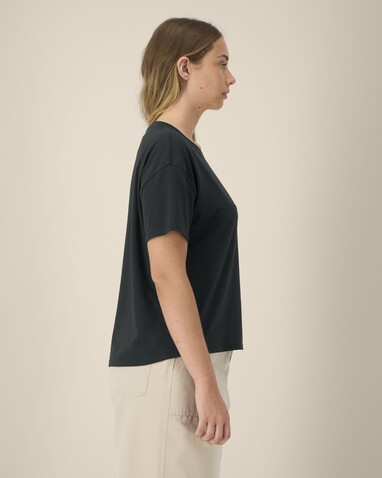 Stella Etta - Das Damen-T-Shirt aus Baumwolle-TENCEL™ Modal - Black - XS bedrucken, Art.-Nr. STTW264C002XS