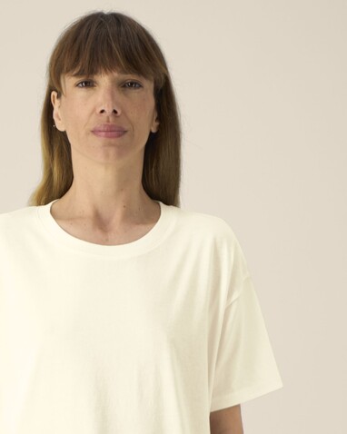 Stella Etta - Das Damen-T-Shirt aus Baumwolle-TENCEL™ Modal - Cream - XL bedrucken, Art.-Nr. STTW264C3611X