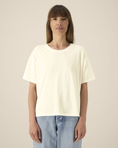 Stella Etta - Das Damen-T-Shirt aus Baumwolle-TENCEL™ Modal - Cream - XL bedrucken, Art.-Nr. STTW264C3611X