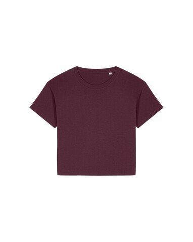 Stella Etta - Das Damen-T-Shirt aus Baumwolle-TENCEL™ Modal - Deep Plum - XXL bedrucken, Art.-Nr. STTW264C1512X