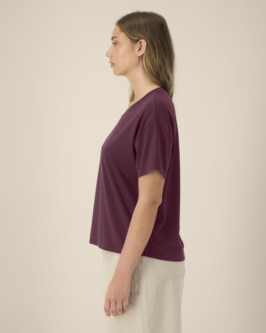 Stella Etta - Das Damen-T-Shirt aus Baumwolle-TENCEL™ Modal - Deep Plum - XS bedrucken, Art.-Nr. STTW264C151XS Stella Etta - Das Damen-T-Shirt aus Baumwolle-TENCEL™ Modal - Deep Plum - XS bedrucken, Art.-Nr. STTW264C151XS