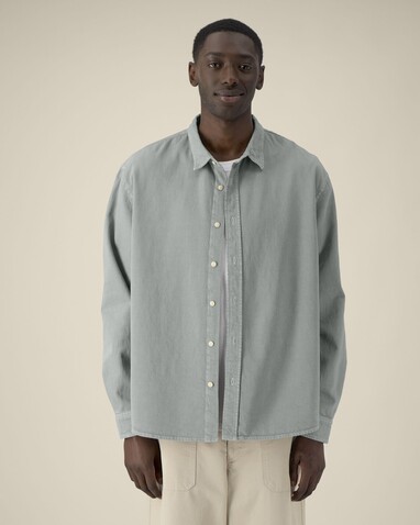 Worker Shirt - Das Relaxed Unisex-Hemd - G. Dyed Misty Grey - L bedrucken, Art.-Nr. STWU975C1571L Worker Shirt - Das Relaxed Unisex-Hemd - G. Dyed Misty Grey - L bedrucken, Art.-Nr. STWU975C1571L