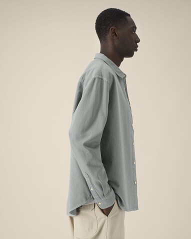 Worker Shirt - Das Relaxed Unisex-Hemd - G. Dyed Misty Grey - S bedrucken, Art.-Nr. STWU975C1571S Worker Shirt - Das Relaxed Unisex-Hemd - G. Dyed Misty Grey - S bedrucken, Art.-Nr. STWU975C1571S