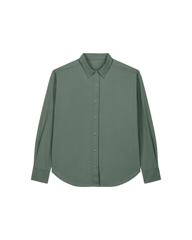 Worker Shirt - Das Relaxed Unisex-Hemd - G. Dyed Green Bay - XL bedrucken, Art.-Nr. STWU975C1601X