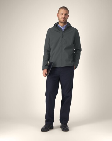Stanley Discoverer - Die Herren-Softshelljacke mit Kapuze - Anthracite - S bedrucken, Art.-Nr. STJM158C2531S