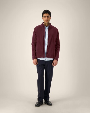 Stanley Guider - Die Herren-Fleecejacke - Burgundy - S bedrucken, Art.-Nr. STJM238C2441S