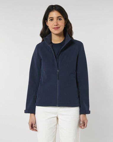 Stella Navigator - Die Damen-Softshelljacke - French Navy - S bedrucken, Art.-Nr. STJW166C7271S