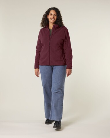 Stella Guider - Die Damen-Fleecejacke - Burgundy - XS bedrucken, Art.-Nr. STJW239C244XS