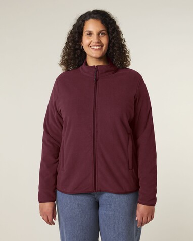Stella Guider - Damen-Fleece-Jacke - Burgundy - XXL bedrucken, Art.-Nr. STJW239C2442X