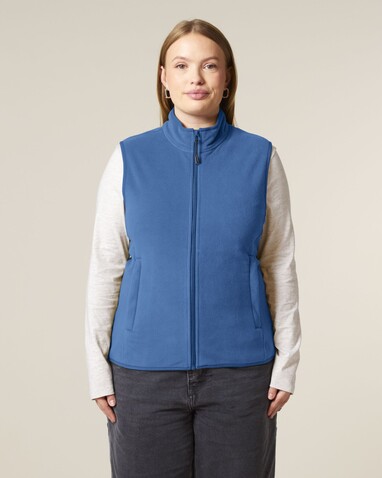 Stella Quester - Die Damen-Fleeceweste - Mindful Blue - XXL bedrucken, Art.-Nr. STJW241C7292X