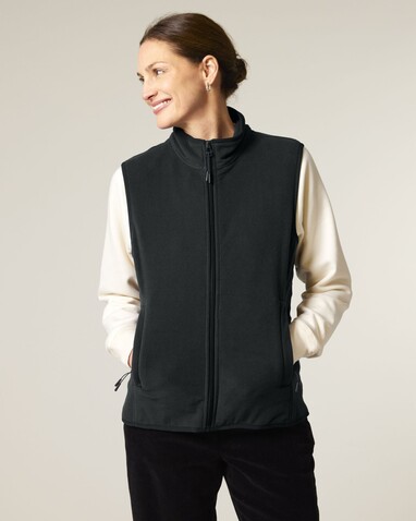 Stella Quester - Die Damen-Fleeceweste - Black - XL bedrucken, Art.-Nr. STJW241C0021X