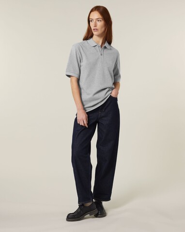Prepster 2.0 - Das Unisex-Polo - Heather Grey - XL bedrucken, Art.-Nr. STPU222C2501X Prepster 2.0 - Das Unisex-Polo - Heather Grey - XL bedrucken, Art.-Nr. STPU222C2501X