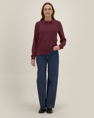 Prepster 2.0 Long Sleeve - Das Langarm-Unisex-Polo - Burgundy - XL bedrucken, Art.-Nr. STPU223C2441X