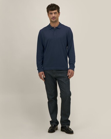 Prepster 2.0 Long Sleeve - Das Langarm-Unisex-Polo - French Navy - 3XL bedrucken, Art.-Nr. STPU223C7273X