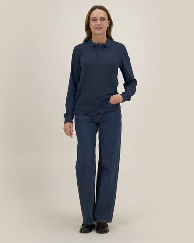 Prepster 2.0 Long Sleeve - Unisex-Poloshirt mit Langarm - French Navy - 3XL bedrucken, Art.-Nr. STPU223C7273X