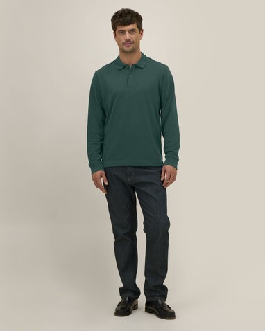 Prepster 2.0 Long Sleeve - Das Langarm-Unisex-Polo - Glazed Green - 3XL bedrucken, Art.-Nr. STPU223C0363X