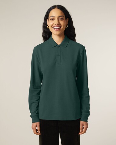 Prepster 2.0 Long Sleeve - Das Langarm-Unisex-Polo - Glazed Green - XS bedrucken, Art.-Nr. STPU223C036XS Prepster 2.0 Long Sleeve - Das Langarm-Unisex-Polo - Glazed Green - XS bedrucken, Art.-Nr. STPU223C036XS