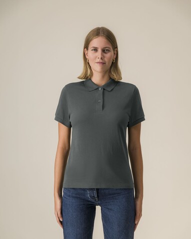 Stella Coaster - Das Damen-Polo - Anthracite - M bedrucken, Art.-Nr. STPW977C2531M Stella Coaster - Das Damen-Polo - Anthracite - M bedrucken, Art.-Nr. STPW977C2531M