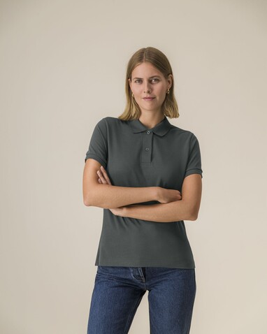 Stella Coaster - Das Damen-Polo - Anthracite - M bedrucken, Art.-Nr. STPW977C2531M Stella Coaster - Das Damen-Polo - Anthracite - M bedrucken, Art.-Nr. STPW977C2531M