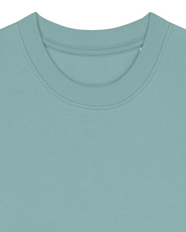 Mini Changer 2.0 - Das Iconic Kinder-Sweatshirt - Teal Monstera - 3-4/98-104cm bedrucken, Art.-Nr. STSK181C06003